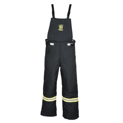 OBRTCG100-BIB-4XL image(0) - OBERON Bib Overalls - Arc Flash - 100 Cal TCG Ultralight - Color: Black - Size: 4XL