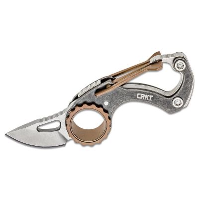 CRK9082 image(0) - CRKT (Columbia River Knife) Compano 5Cr15MoV Satin Plain Blade Folding Knife with Slip Joint Stainless Steel Handle - Bronze