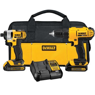 DWTDCK240C2 image(0) - DeWalt 20V Drill Driver/Impact Driver Combo Kit
