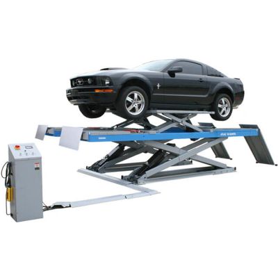 ATEATTD-12AWFSL-N-FPD image(0) - Atlas Equipment 12AWFSL Alignment Scissor Lift with Wheels Free Lifts System 12000 lb. Capacity