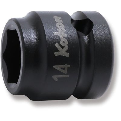 KKN14401MS-14 image(0) - Ko-ken USA 14401MS-14 1/2 Sq. Dr. Socket 14mm 6 point Length 25mm Thin walled