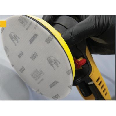 MRK236NHF2000 image(0) - Mirka Abrasives Gold 23-6NHF-2000 Semi Open-Coated Sanding Disc, 6 in Dia, 2000 Grit