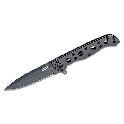 CRKM16-01KS image(0) - CRKT (Columbia River Knife) M16-01KS 8Cr14MoV EDP Plain Blade Folding Knife with Frame Lock Stainless Steel Handle - Black