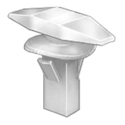 AVC18692 image(0) - AUVECO 18692 Double Head Weatherstrip Retainer, (5 x 15 mm Dia Bottom) Head, Nylon, Natural