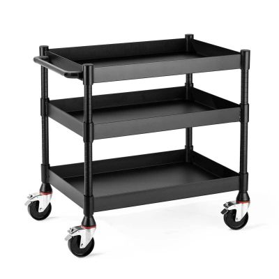 LUXUCMT011 image(0) - Luxor MightyHaul 24 Inch Heavy Duty 3 Shelf Utility Cart