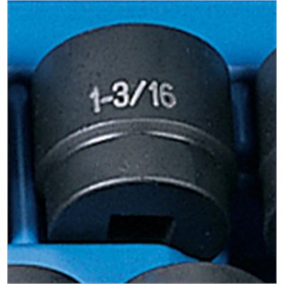 GRE2038R image(0) - Grey Pneumatic 1/2" Drive x 1-3/16" Standard Socket