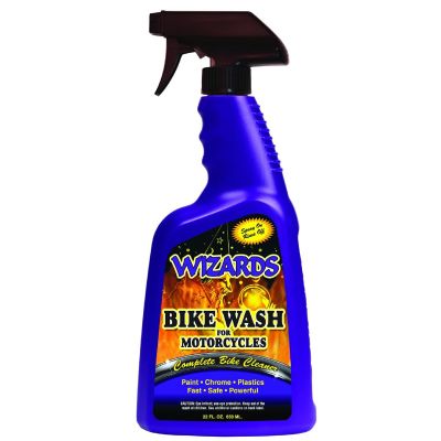 WZP22086 image(0) - Wizards Products 22086 Bike Wash, 22 oz Spray Bottle, Yellowish Brown, Liquid
