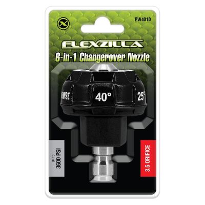 LEGPW4010 image(0) - Flexzilla Quick-Connect 6-in-1 Changeover Nozzle, 1/4"