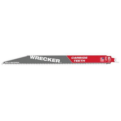 MLW48-00-5243 image(1) - Milwaukee Tool 12" 6 TPI THE WRECKER with Carbide Teeth SAWZALL Blade 1PK
