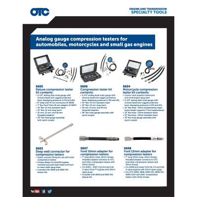 OTC5608 image(1) - OTC Compression Tester Ford 12mm Adapter