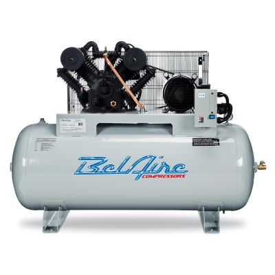IMC6312H image(0) - IMC (Belaire) 10 HP 120 Gallon 175 PSI 230 Volt Air Compressor 10 HP 120 Gallon Horizontal 175 PSI 230 3 60 32 CFM C2 Pump