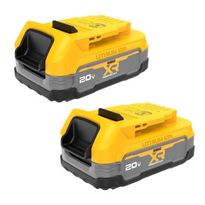 DWTDCBP034-2 image(0) - DeWalt 20V MAX XR POWERSTACK Compact Battery - 2 Pack