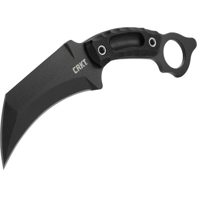 CRK2630 image(0) - CRKT (Columbia River Knife) Du Hoc SK-5 Powder Coat Plain Blade Fixed Blade Knife with Sheath G10 Handle - Black