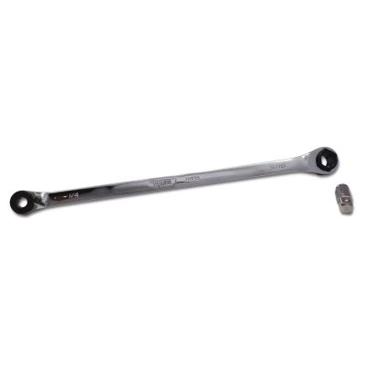 VIMHBR8 image(0) - VIM Tools 8 Inch Hex Bit Ratchet, 10/4 Inch And 5/16 Inch Hex with 1/4 Inch Square Drive Insert