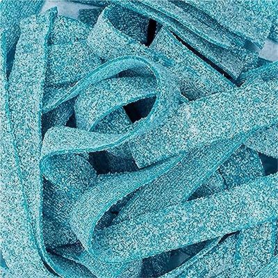 THS190714 image(0) - Tender Heifer Snack Co. Sour Blue Raspberry Licorice Belts Candy - 10 Ounce