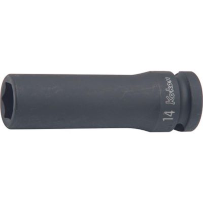 KKN14300A-9-16 image(0) - Ko-ken USA 14300A-9/16 1/2 Sq. Dr. Socket 9/16 6 point Length 80mm
