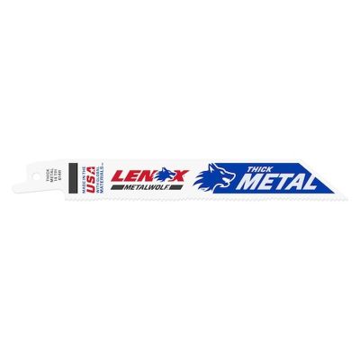 LEX20565S614R image(0) - Lenox Tools 6 Inch 14 TPI Bi-Metal Reciprocating Saw Blade - 1 Pack