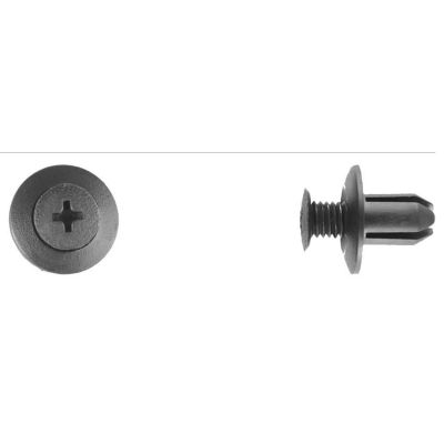 DCO9287MT image(0) - Disco Automotive Hardware 8mm Hole Size 18mm Flange 12mm Stem