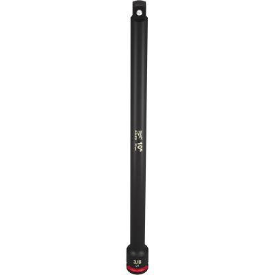 MLW49-66-6705 image(0) - Milwaukee Tool SHOCKWAVE Impact Duty  3/8" Drive 10" Extension