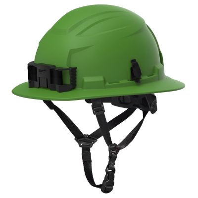 MLW48-73-1691 image(0) - Milwaukee Tool BOLT Green Full Brim Non-Vented Safety Helmet &hyphen; Type 2, Class E