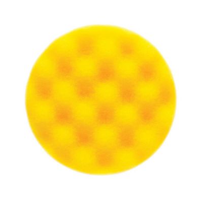 MRKMPADYF-325W image(0) - Mirka Abrasives MPADYF-3.25W Waffle Polishing Pad, 3-1/4 in Dia, Foam Pad, Yellow