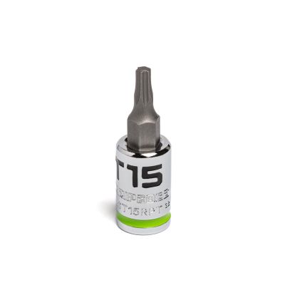 GETGEAST15RPT image(0) - Grip Edge Tools 1/4" Dr RPT Star Bit Socket T15