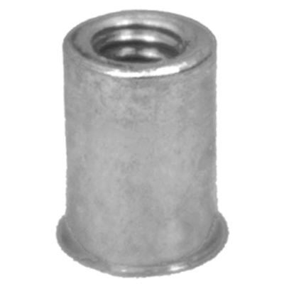 AVC12984 image(0) - AUVECO 12984 Metric Thinsheet Nutsert, M6 x 1 mm Screw x 15.49 mm OAL, Steel, Zinc