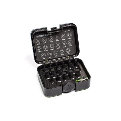 GETMIHB17S image(0) - Grip Edge Tools 17-PC Master 3/8'' Dr Impact RPT Hex Driver Set