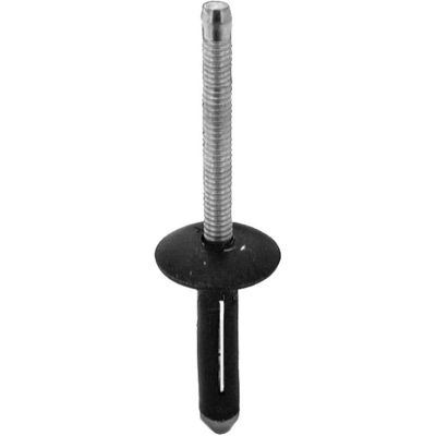 AVC19263 image(0) - AUVECO 19263 Split-Type Rivet, 1/4 in Dia x 3/16 to 3/8 in Grip Range, Aluminum Rivet/Mandrel, Black