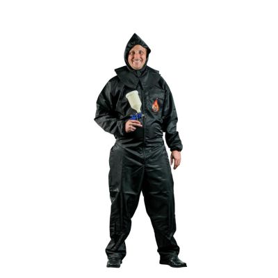 HITPS125B image(0) - High Teck Products PS125B Premium Paint Suit, 3X-Large, Black, 2-Way Zipper