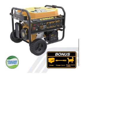 FRGPO8005 image(0) - Firman 10000/8000 Watt 50A 120/240V Remote Start Gas Portable Generator CARB Cert w/ 10" Power Cord