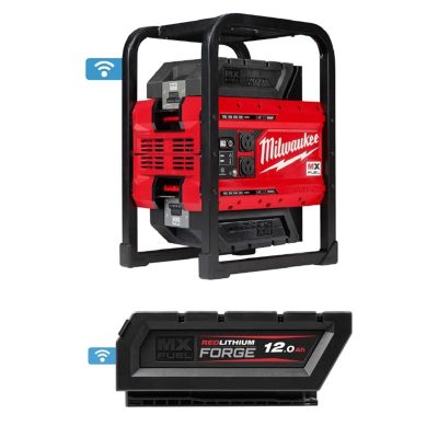 MLWMXF002-1HD812 image(0) - Milwaukee Tool MX FUEL CARRY-ON 3600W/1800W Power Supply Kit with MX FUEL REDLITHIUM FORGE HD12.0 BATTERY PACK
