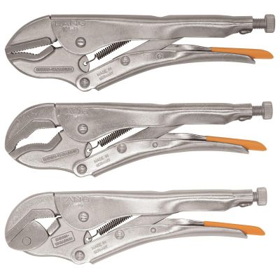 KASLNG902 image(0) - Lang Tools (Kastar) 3pc 10" Locking Pliers Set