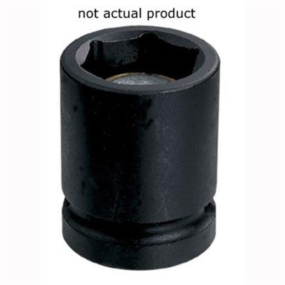 GRE1010RG image(0) - Grey Pneumatic 3/8" Drive x 5/16" Magnetic Standard Socket