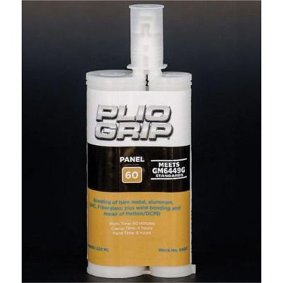 PLI8040 image(0) - PLIO-GRIP Panel 60 8040 Plastic Panel Bonding, 400 mL Cartridge, White (Part A), Tan (Part B)