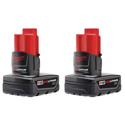 MLW48-11-2412 image(0) - Milwaukee Tool M12 REDLITHIUM XC Battery Two Pack