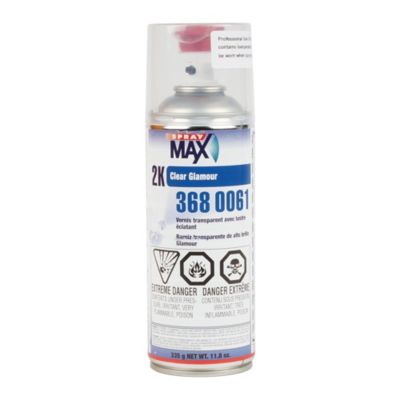 SMX3680061 image(1) - SprayMax 3680061 2K Glamour Clear Coat, 11.8 oz, High Gloss