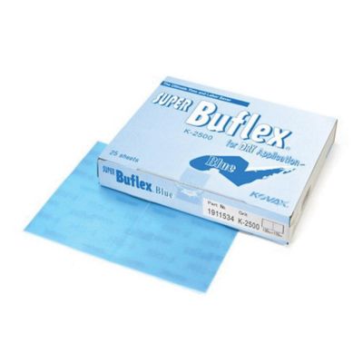 EAG1911534 image(0) - Eagle Abrasives, Inc. KOVAX Super Buflex 191-1534 Super-Tack Buflex Sheet, 130 mm W x 170 mm L, 2500 Grit, K-2500 Grade, Blue