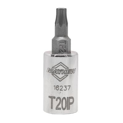 MAY16237 image(0) - Mayhew Mayhew T20IP Torx Plus® Short Insert Socket Bit, 1/4-Inch Drive