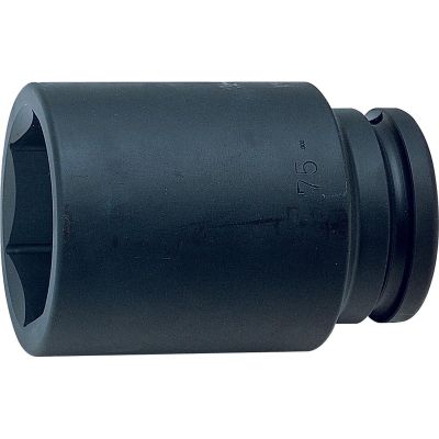 KKN17300M-55 image(0) - Ko-ken USA 17300M-55 1.1/2 Sq. Dr. Socket 55mm 6 point Length 135mm