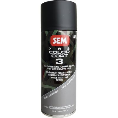 SEM87123 image(0) - SEM Paints Color Coat 3 Gray Classic 16 oz Aerosol