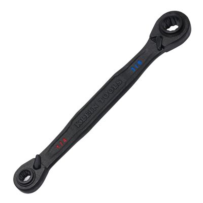 KLE68205 image(0) - Klein Tools Ratcheting Box Wrench 11/16 x 3/4-Inch