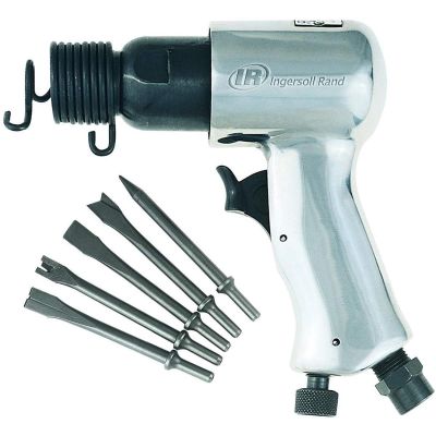 IRT115K image(1) - Ingersoll Rand Air Hammer 5-Piece Chisel Set, 5,000 BPM, 1-5/8" Stroke, 0.75" Bore Diameter