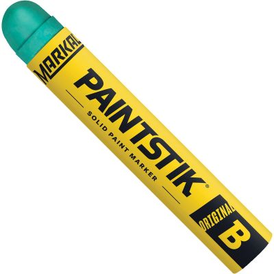 MKL080226 image(0) - Markal / Laco Paintstik Solid Paint Crayon, Green (Box of 12)