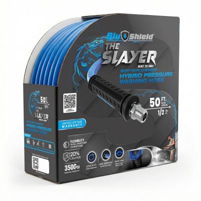 BLBPWHY1250 image(0) - BluBird Blu Shield The Slayer Hybrid Pressure Washing Hose 1/2" X 50'