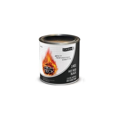 HIT1401-4 image(0) - High Teck Products 1401-4 Series 1400 Acrylic Urethane Factory Pack 2K Single Stage Paint, 1 qt, Hot Rod Black