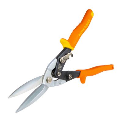 KLE1302S image(0) - Klein Tools Long Cut Aviation Snips, Straight