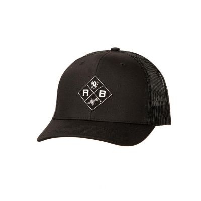RDBHATC5 image(0) - Redback Boots USA Flip Da Bird Diamond Snapback Black