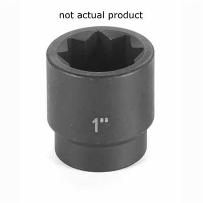 GRE2518S image(1) - Grey Pneumatic 1/2" Drive x 9/16" Standard - 8 Point Socket