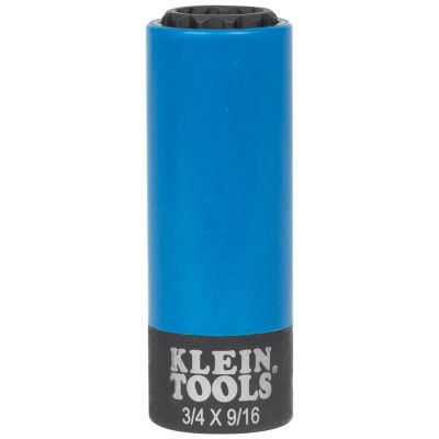 KLE66015 image(0) - Klein Tools 2-in-1 Impact Socket, 12-Point, 1 and 13/16-Inch